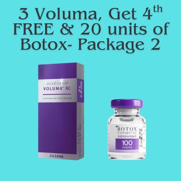 3 Syringes of Voluma, get 4th FREE & 20 units of Botox! - Package 2